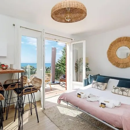 Beau T2 Avec Terrasse Vue Mer Saint-Peire-sur-Mer Exterior photo